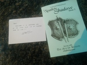 Neath the Shadow Zine by Kristian Richards