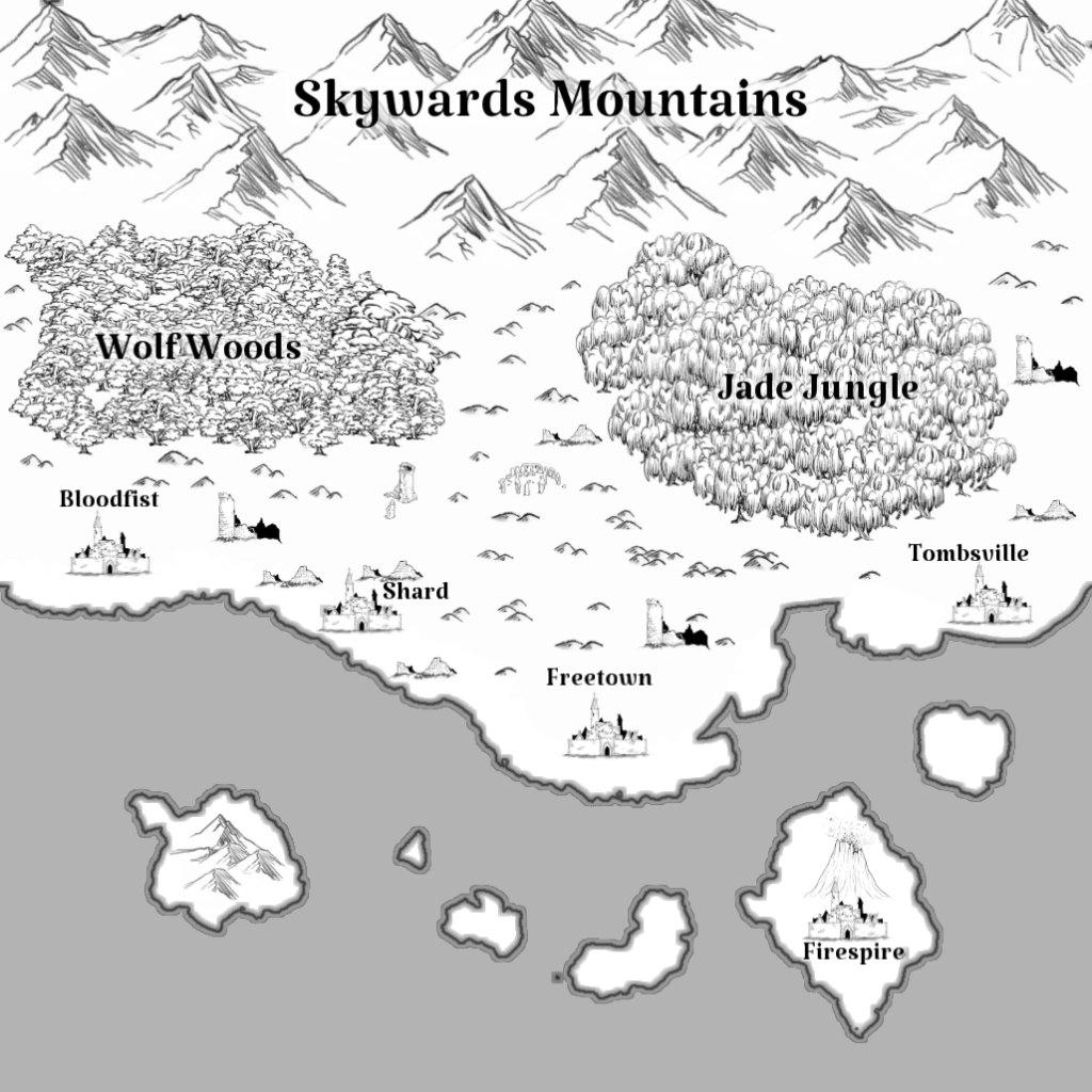 Map of the Jewelled Coast