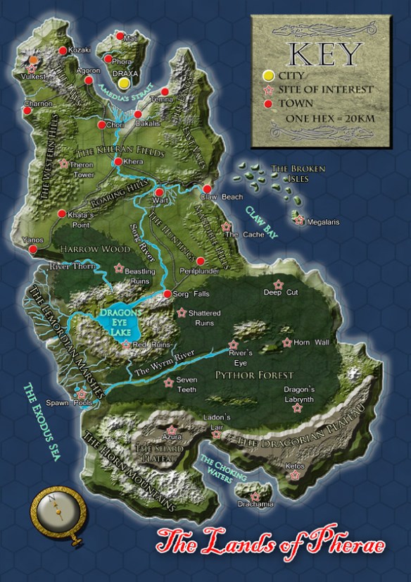Here Be Dragons Map by Simon Bray